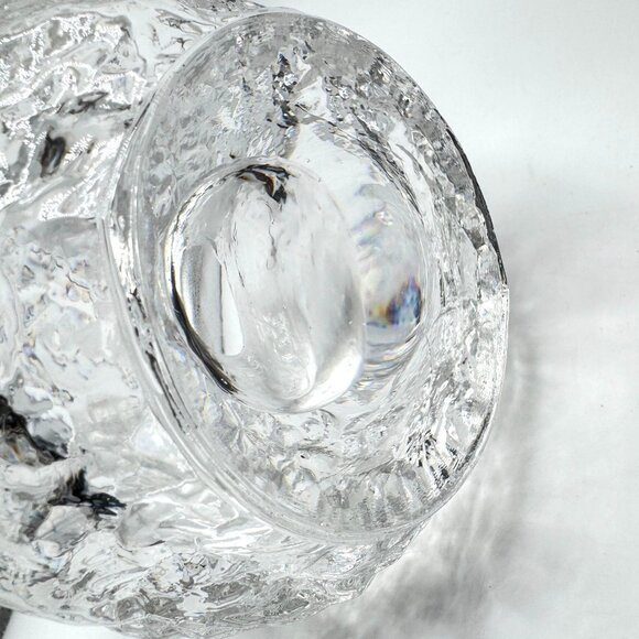 Vtg Kosta Boda Sweden Snowball Candleholder Hand Blown Scandinavian Art MCM 70s - Picture 7 of 13